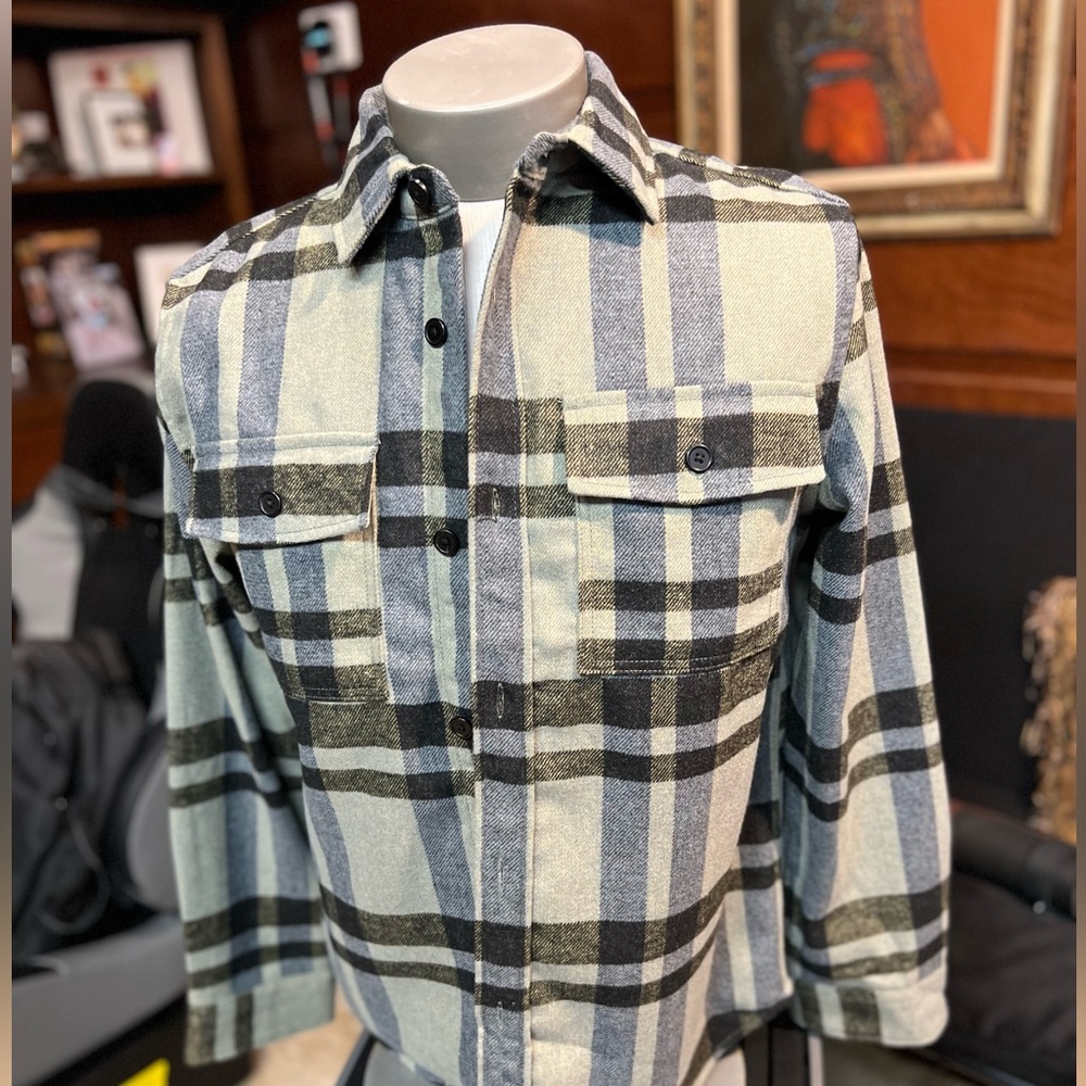 H&M flannel over shirt Relaxed Fit size M
